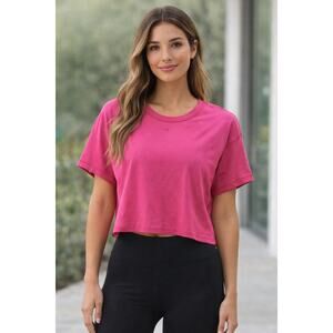 Lululemon Pink Short Sleeve Activewear Top Womens Medium Soft Athletic Tee